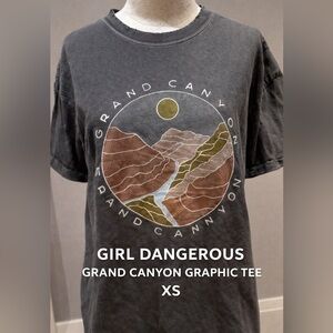 Girl Dangerous Grand Canyon Graphic Tee XS | Vintage Wash Distressed T Shirt